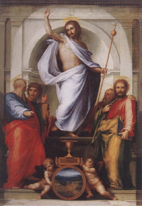 Christ with the Four Evangelists, BARTOLOMEO, Fra